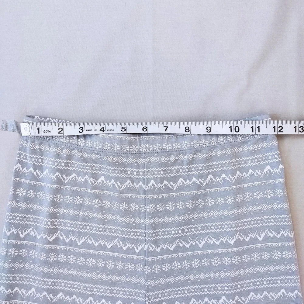 32 Degrees Heat Thermal Set Girls Large Blue Fair Isle Mountain Base Layer PJ